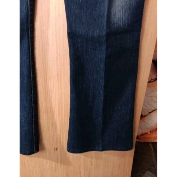 WCKD (11) Womens Denim Jeans Dark Wash Wide Leg Distressed Logo Pocket - Picture 5 of 5